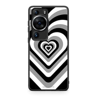 Thumbnail for Θήκη Huawei P60 Pro Black Hearts από τη Smartfits με σχέδιο στο πίσω μέρος και μαύρο περίβλημα | Huawei P60 Pro Black Hearts Case with Colorful Back and Black Bezels