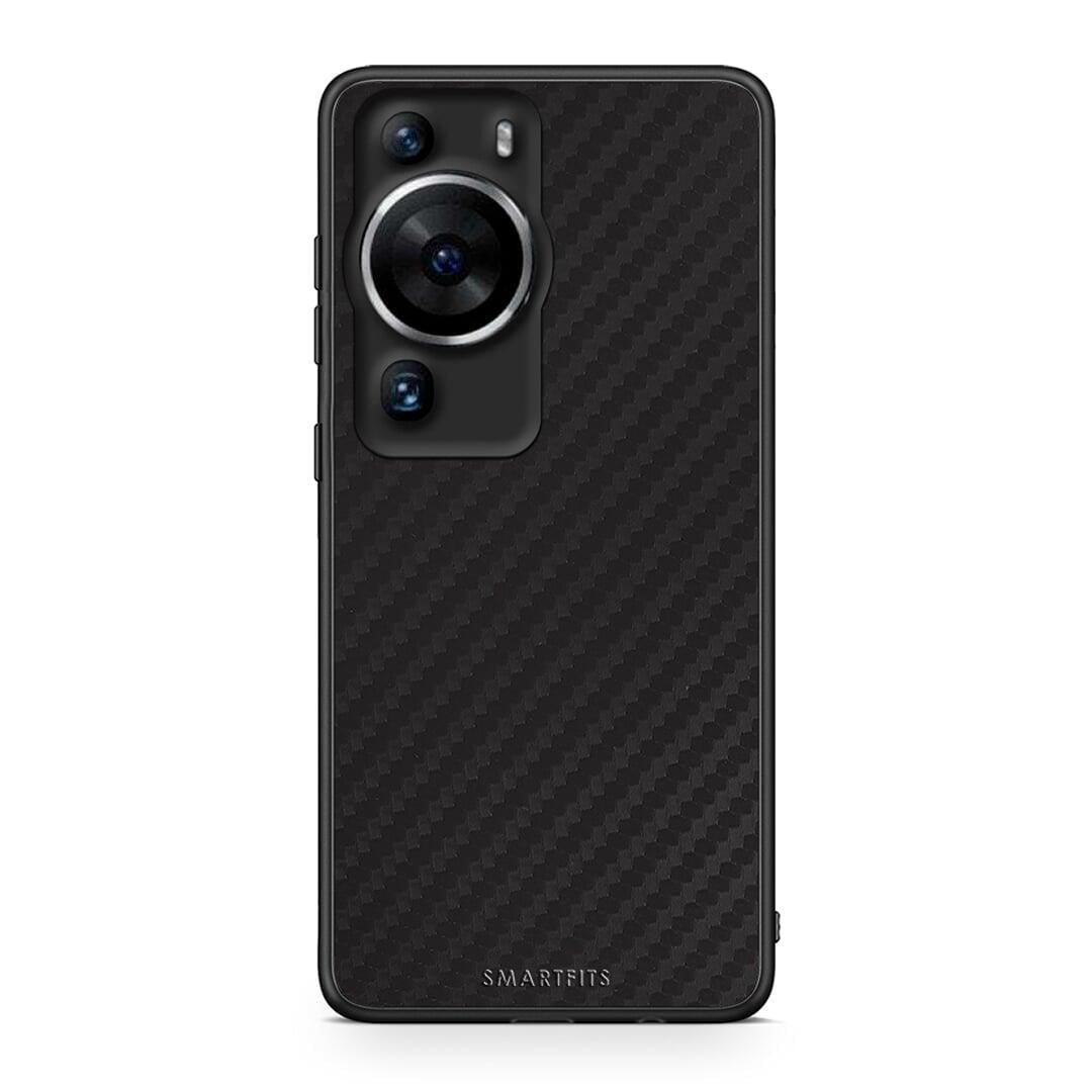 Θήκη Huawei P60 Pro Carbon Black από τη Smartfits με σχέδιο στο πίσω μέρος και μαύρο περίβλημα | Huawei P60 Pro Carbon Black Case with Colorful Back and Black Bezels
