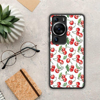 Thumbnail for Θήκη Huawei P60 Pro Cherry Summer από τη Smartfits με σχέδιο στο πίσω μέρος και μαύρο περίβλημα | Huawei P60 Pro Cherry Summer Case with Colorful Back and Black Bezels