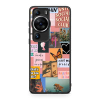 Thumbnail for Θήκη Huawei P60 Pro Collage Bitchin από τη Smartfits με σχέδιο στο πίσω μέρος και μαύρο περίβλημα | Huawei P60 Pro Collage Bitchin Case with Colorful Back and Black Bezels