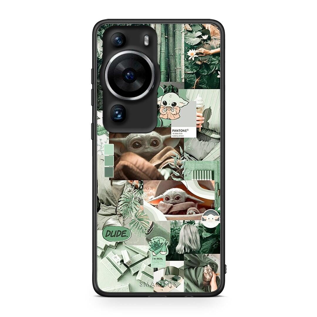 Θήκη Huawei P60 Pro Collage Dude από τη Smartfits με σχέδιο στο πίσω μέρος και μαύρο περίβλημα | Huawei P60 Pro Collage Dude Case with Colorful Back and Black Bezels