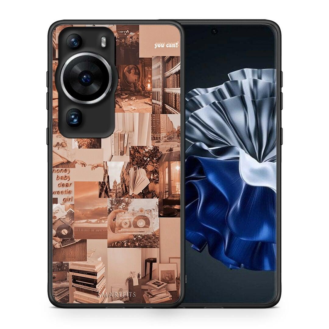Θήκη Huawei P60 Pro Collage You Can από τη Smartfits με σχέδιο στο πίσω μέρος και μαύρο περίβλημα | Huawei P60 Pro Collage You Can Case with Colorful Back and Black Bezels
