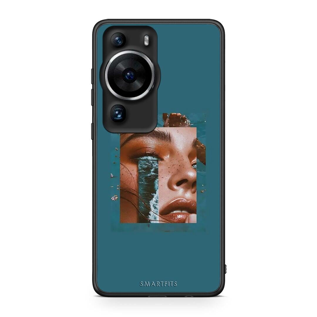 Θήκη Huawei P60 Pro Cry An Ocean από τη Smartfits με σχέδιο στο πίσω μέρος και μαύρο περίβλημα | Huawei P60 Pro Cry An Ocean Case with Colorful Back and Black Bezels