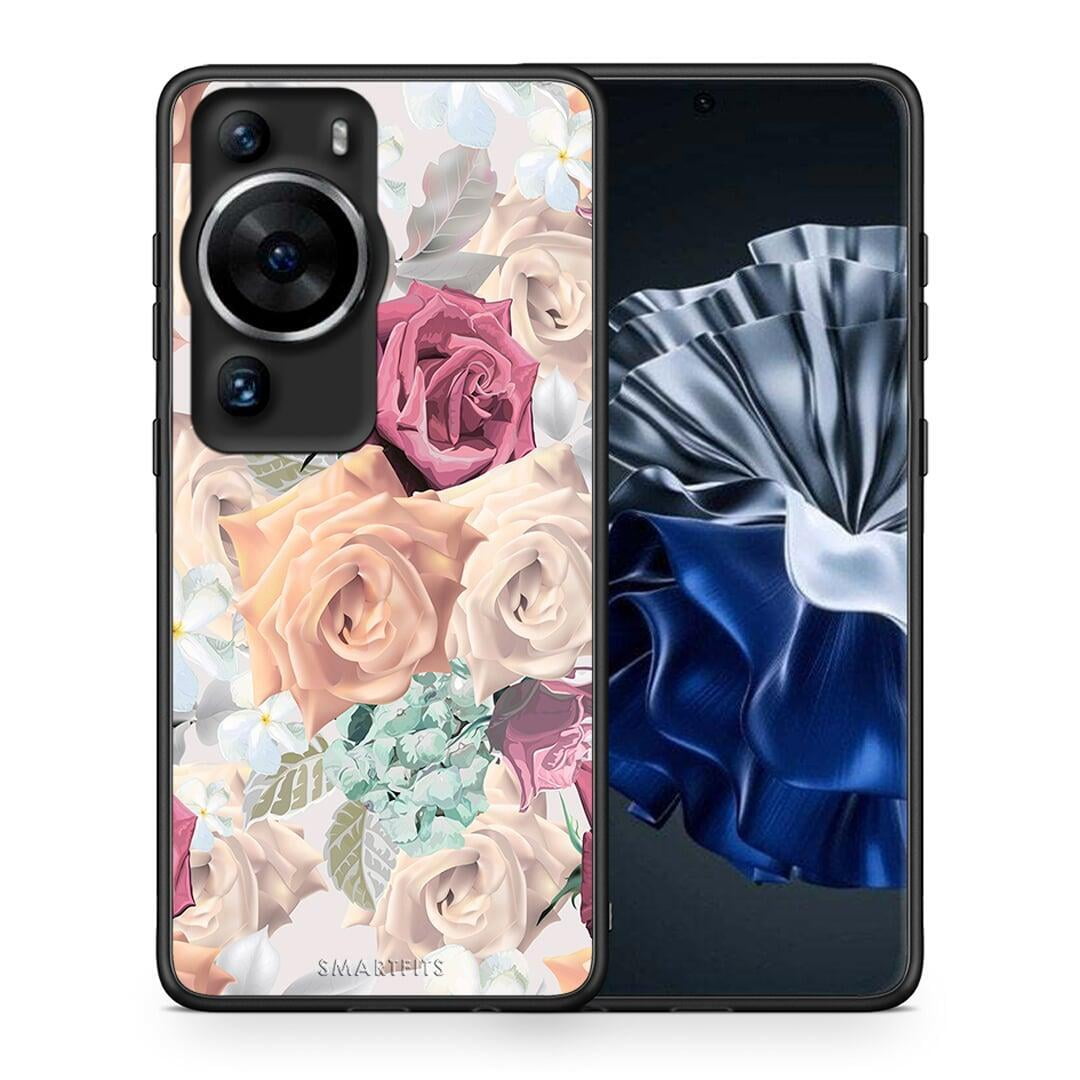 Θήκη Huawei P60 Pro Floral Bouquet από τη Smartfits με σχέδιο στο πίσω μέρος και μαύρο περίβλημα | Huawei P60 Pro Floral Bouquet Case with Colorful Back and Black Bezels