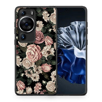 Thumbnail for Θήκη Huawei P60 Pro Flower Wild Roses από τη Smartfits με σχέδιο στο πίσω μέρος και μαύρο περίβλημα | Huawei P60 Pro Flower Wild Roses Case with Colorful Back and Black Bezels