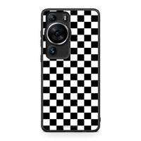 Thumbnail for Θήκη Huawei P60 Pro Geometric Squares από τη Smartfits με σχέδιο στο πίσω μέρος και μαύρο περίβλημα | Huawei P60 Pro Geometric Squares Case with Colorful Back and Black Bezels