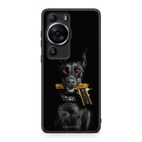 Thumbnail for Θήκη Huawei P60 Pro Golden Gun από τη Smartfits με σχέδιο στο πίσω μέρος και μαύρο περίβλημα | Huawei P60 Pro Golden Gun Case with Colorful Back and Black Bezels