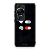 Thumbnail for Θήκη Huawei P60 Pro Heart Vs Brain από τη Smartfits με σχέδιο στο πίσω μέρος και μαύρο περίβλημα | Huawei P60 Pro Heart Vs Brain Case with Colorful Back and Black Bezels