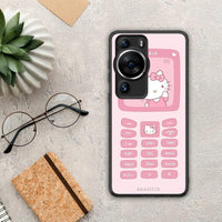 Thumbnail for Θήκη Huawei P60 Pro Hello Kitten από τη Smartfits με σχέδιο στο πίσω μέρος και μαύρο περίβλημα | Huawei P60 Pro Hello Kitten Case with Colorful Back and Black Bezels