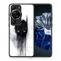 Thumbnail for Θήκη Huawei P60 Pro Hero Paint Bat από τη Smartfits με σχέδιο στο πίσω μέρος και μαύρο περίβλημα | Huawei P60 Pro Hero Paint Bat Case with Colorful Back and Black Bezels