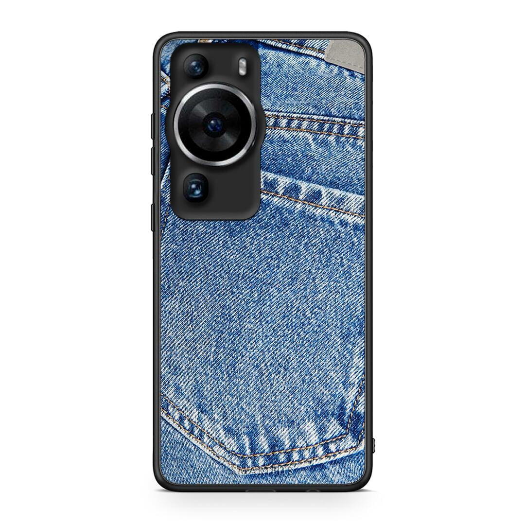 Θήκη Huawei P60 Pro Jeans Pocket από τη Smartfits με σχέδιο στο πίσω μέρος και μαύρο περίβλημα | Huawei P60 Pro Jeans Pocket Case with Colorful Back and Black Bezels