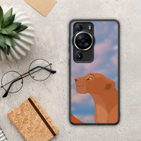 Thumbnail for Θήκη Huawei P60 Pro Lion Love 2 από τη Smartfits με σχέδιο στο πίσω μέρος και μαύρο περίβλημα | Huawei P60 Pro Lion Love 2 Case with Colorful Back and Black Bezels
