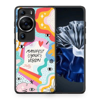 Thumbnail for Θήκη Huawei P60 Pro Manifest Your Vision από τη Smartfits με σχέδιο στο πίσω μέρος και μαύρο περίβλημα | Huawei P60 Pro Manifest Your Vision Case with Colorful Back and Black Bezels
