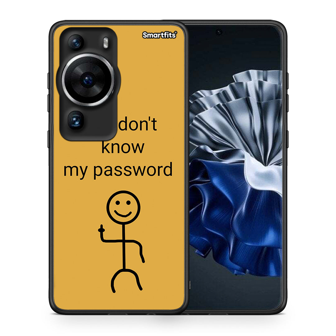 Θήκη Huawei P60 Pro My Password από τη Smartfits με σχέδιο στο πίσω μέρος και μαύρο περίβλημα | Huawei P60 Pro My Password Case with Colorful Back and Black Bezels
