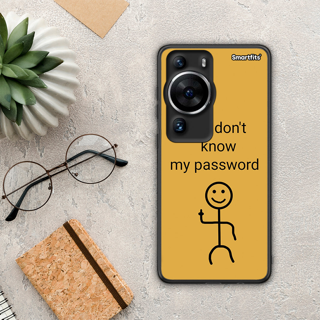 Θήκη Huawei P60 Pro My Password από τη Smartfits με σχέδιο στο πίσω μέρος και μαύρο περίβλημα | Huawei P60 Pro My Password Case with Colorful Back and Black Bezels