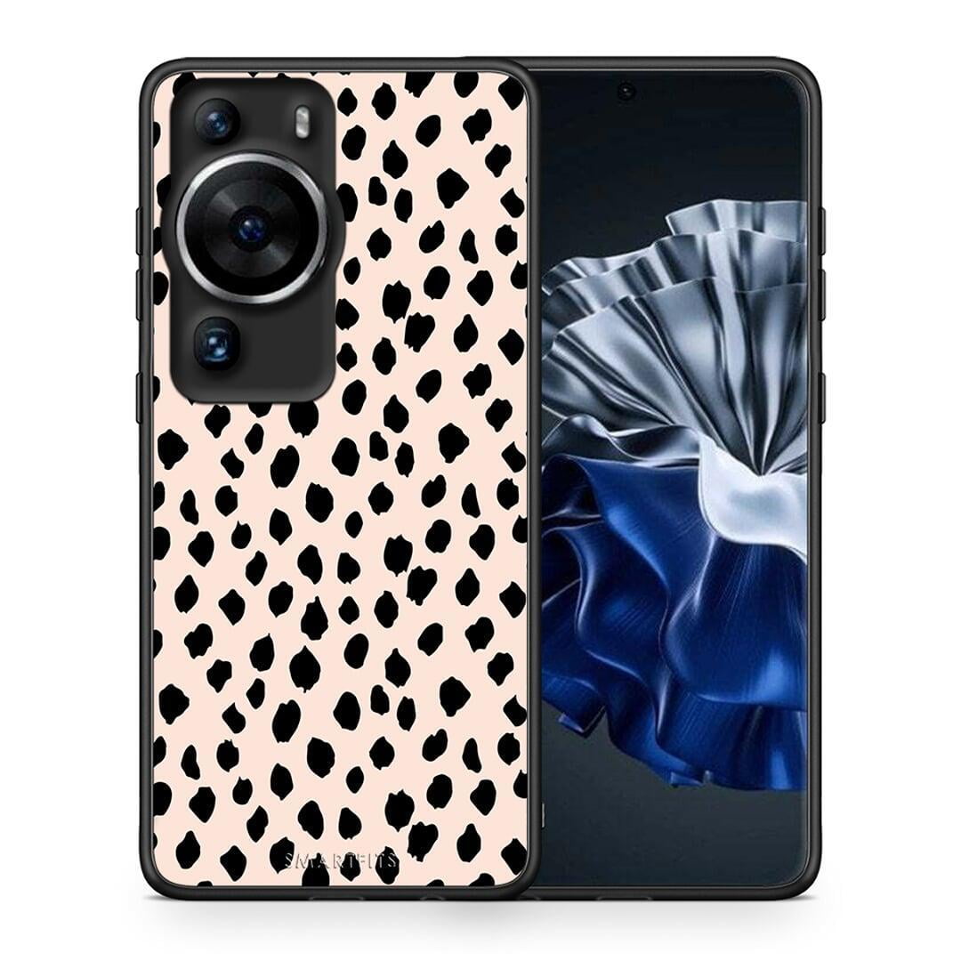 Θήκη Huawei P60 Pro New Polka Dots από τη Smartfits με σχέδιο στο πίσω μέρος και μαύρο περίβλημα | Huawei P60 Pro New Polka Dots Case with Colorful Back and Black Bezels