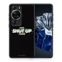 Thumbnail for Θήκη Huawei P60 Pro OMG ShutUp από τη Smartfits με σχέδιο στο πίσω μέρος και μαύρο περίβλημα | Huawei P60 Pro OMG ShutUp Case with Colorful Back and Black Bezels