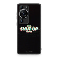 Thumbnail for Θήκη Huawei P60 Pro OMG ShutUp από τη Smartfits με σχέδιο στο πίσω μέρος και μαύρο περίβλημα | Huawei P60 Pro OMG ShutUp Case with Colorful Back and Black Bezels