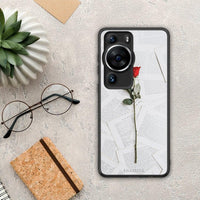 Thumbnail for Θήκη Huawei P60 Pro Red Rose από τη Smartfits με σχέδιο στο πίσω μέρος και μαύρο περίβλημα | Huawei P60 Pro Red Rose Case with Colorful Back and Black Bezels