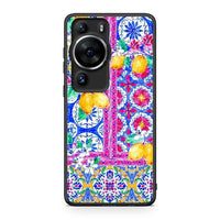 Thumbnail for Θήκη Huawei P60 Pro Retro Spring από τη Smartfits με σχέδιο στο πίσω μέρος και μαύρο περίβλημα | Huawei P60 Pro Retro Spring Case with Colorful Back and Black Bezels