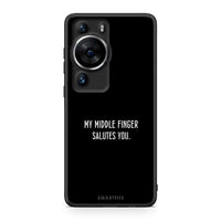 Thumbnail for Θήκη Huawei P60 Pro Salute από τη Smartfits με σχέδιο στο πίσω μέρος και μαύρο περίβλημα | Huawei P60 Pro Salute Case with Colorful Back and Black Bezels
