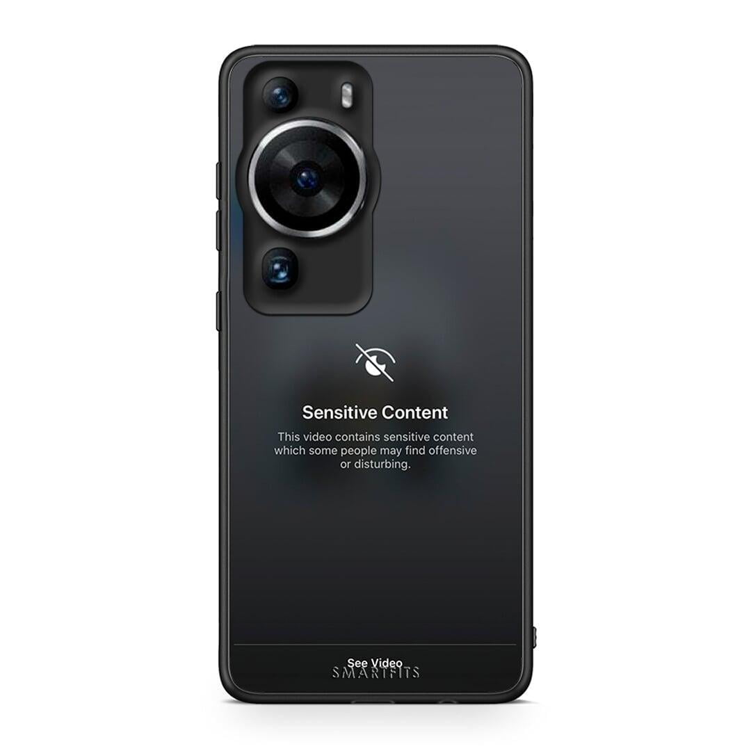 Θήκη Huawei P60 Pro Sensitive Content από τη Smartfits με σχέδιο στο πίσω μέρος και μαύρο περίβλημα | Huawei P60 Pro Sensitive Content Case with Colorful Back and Black Bezels