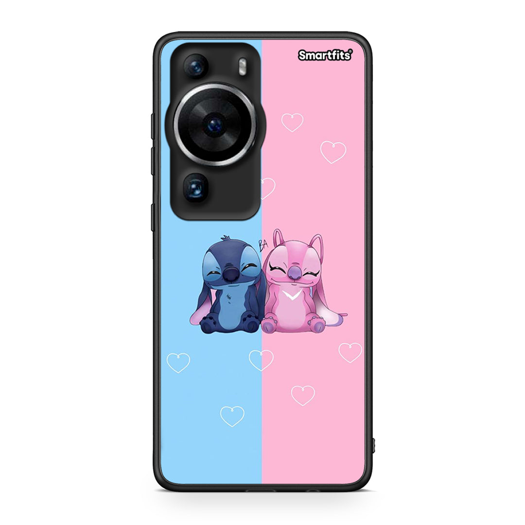 Θήκη Huawei P60 Pro Stitch And Angel από τη Smartfits με σχέδιο στο πίσω μέρος και μαύρο περίβλημα | Huawei P60 Pro Stitch And Angel Case with Colorful Back and Black Bezels