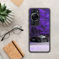 Thumbnail for Θήκη Huawei P60 Pro Super Car από τη Smartfits με σχέδιο στο πίσω μέρος και μαύρο περίβλημα | Huawei P60 Pro Super Car Case with Colorful Back and Black Bezels