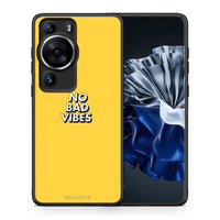 Thumbnail for Θήκη Huawei P60 Pro Text Vibes από τη Smartfits με σχέδιο στο πίσω μέρος και μαύρο περίβλημα | Huawei P60 Pro Text Vibes Case with Colorful Back and Black Bezels