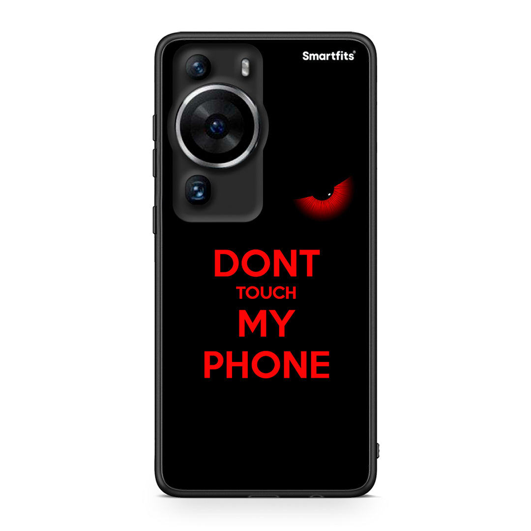 Θήκη Huawei P60 Pro Touch My Phone από τη Smartfits με σχέδιο στο πίσω μέρος και μαύρο περίβλημα | Huawei P60 Pro Touch My Phone Case with Colorful Back and Black Bezels