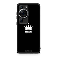Thumbnail for Θήκη Huawei P60 Pro Valentine King από τη Smartfits με σχέδιο στο πίσω μέρος και μαύρο περίβλημα | Huawei P60 Pro Valentine King Case with Colorful Back and Black Bezels