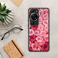 Thumbnail for Θήκη Huawei P60 Pro Valentine RoseGarden από τη Smartfits με σχέδιο στο πίσω μέρος και μαύρο περίβλημα | Huawei P60 Pro Valentine RoseGarden Case with Colorful Back and Black Bezels