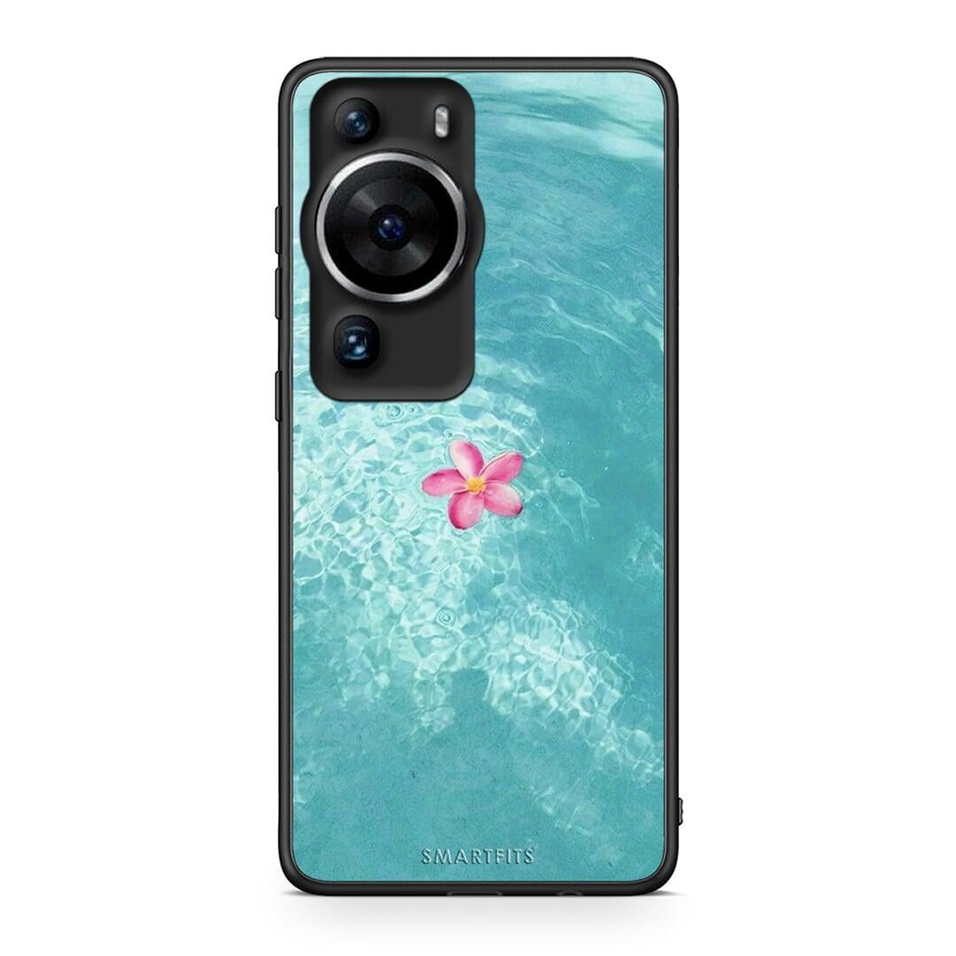 Θήκη Huawei P60 Pro Water Flower από τη Smartfits με σχέδιο στο πίσω μέρος και μαύρο περίβλημα | Huawei P60 Pro Water Flower Case with Colorful Back and Black Bezels