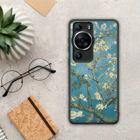 Thumbnail for Θήκη Huawei P60 Pro White Blossoms από τη Smartfits με σχέδιο στο πίσω μέρος και μαύρο περίβλημα | Huawei P60 Pro White Blossoms Case with Colorful Back and Black Bezels