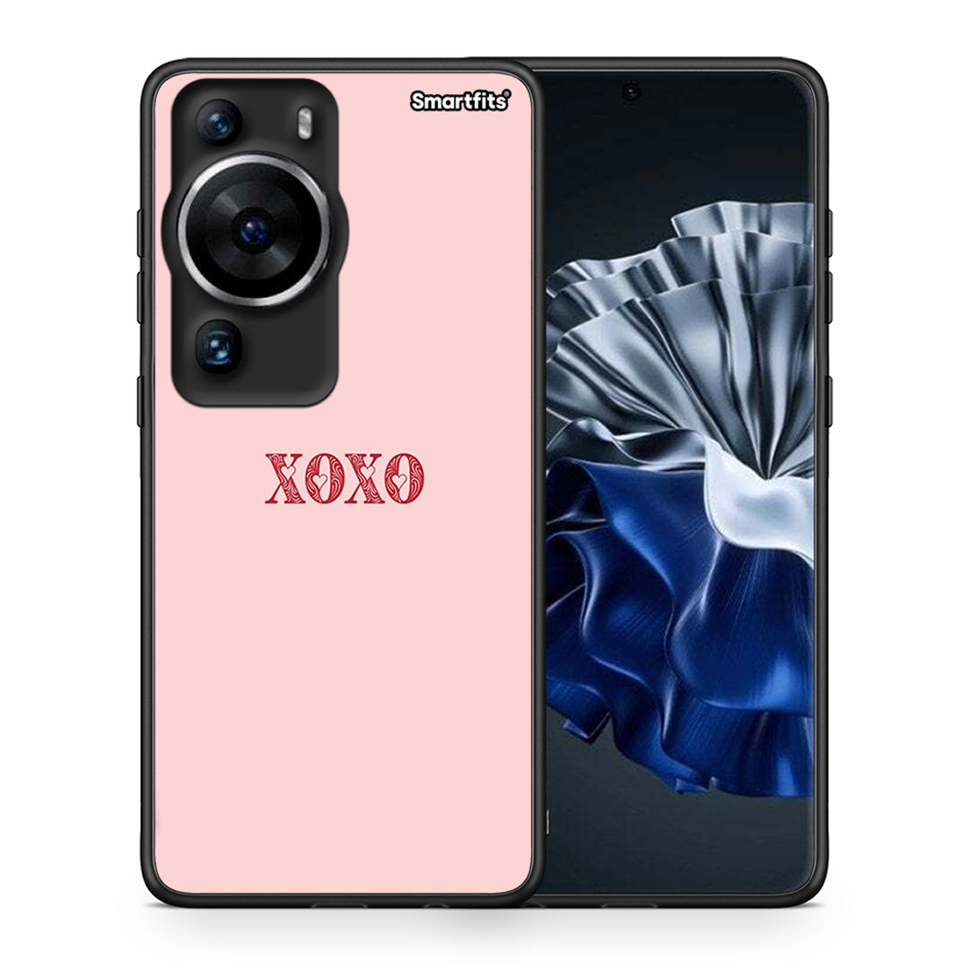 Θήκη Huawei P60 Pro XOXO Love από τη Smartfits με σχέδιο στο πίσω μέρος και μαύρο περίβλημα | Huawei P60 Pro XOXO Love Case with Colorful Back and Black Bezels
