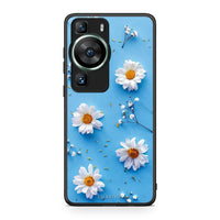 Thumbnail for Θήκη Huawei P60 Real Daisies από τη Smartfits με σχέδιο στο πίσω μέρος και μαύρο περίβλημα | Huawei P60 Real Daisies Case with Colorful Back and Black Bezels