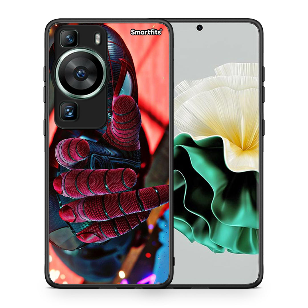 Θήκη Huawei P60 Spider Hand από τη Smartfits με σχέδιο στο πίσω μέρος και μαύρο περίβλημα | Huawei P60 Spider Hand Case with Colorful Back and Black Bezels