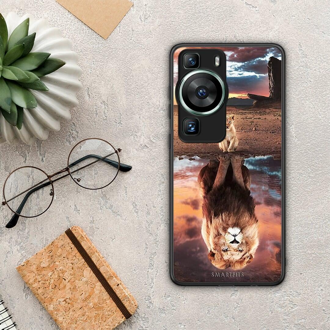 Θήκη Huawei P60 Sunset Dreams από τη Smartfits με σχέδιο στο πίσω μέρος και μαύρο περίβλημα | Huawei P60 Sunset Dreams Case with Colorful Back and Black Bezels