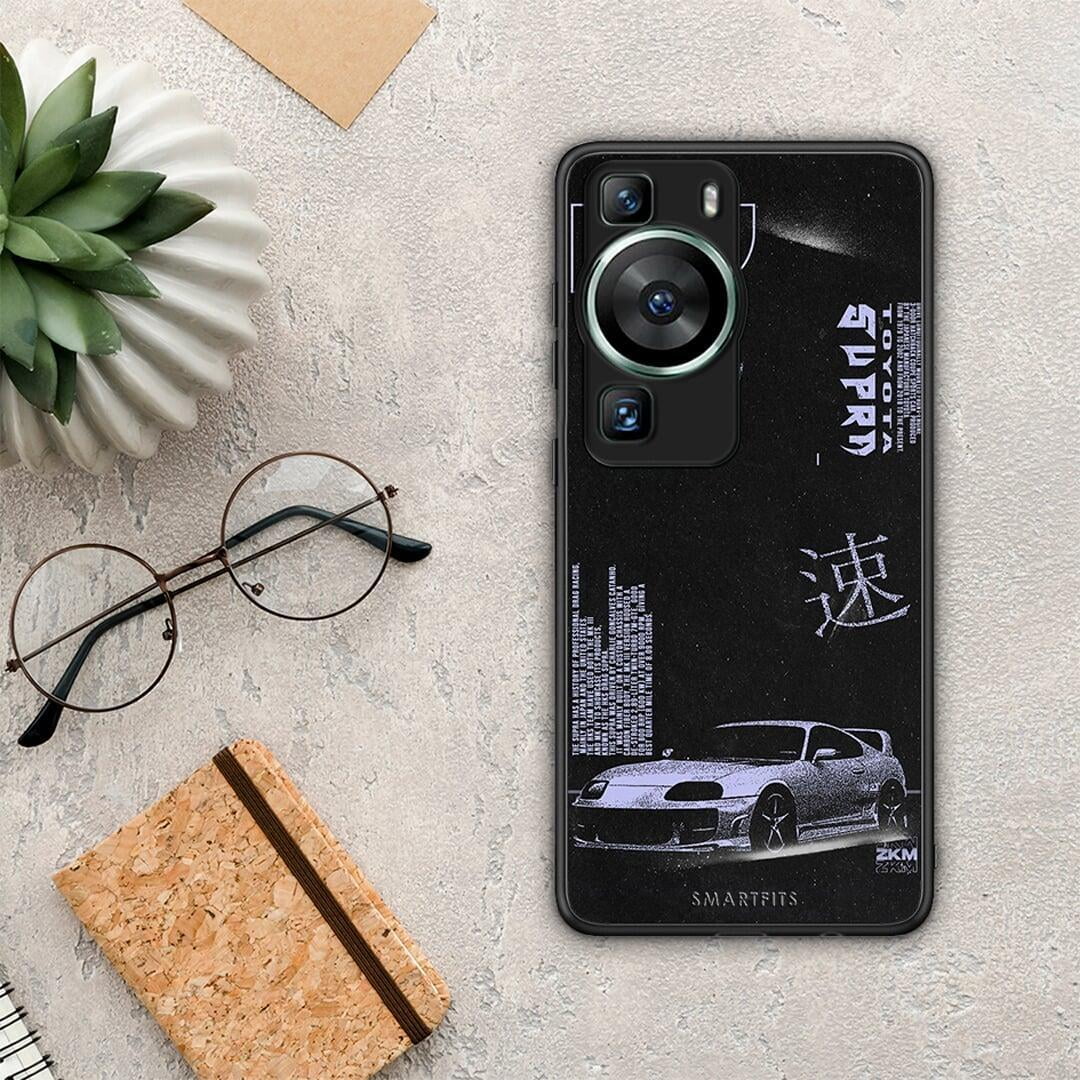 Θήκη Huawei P60 Tokyo Drift από τη Smartfits με σχέδιο στο πίσω μέρος και μαύρο περίβλημα | Huawei P60 Tokyo Drift Case with Colorful Back and Black Bezels