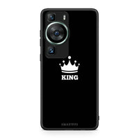Thumbnail for Θήκη Huawei P60 Valentine King από τη Smartfits με σχέδιο στο πίσω μέρος και μαύρο περίβλημα | Huawei P60 Valentine King Case with Colorful Back and Black Bezels