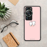 Thumbnail for Θήκη Huawei P60 Valentine Love από τη Smartfits με σχέδιο στο πίσω μέρος και μαύρο περίβλημα | Huawei P60 Valentine Love Case with Colorful Back and Black Bezels