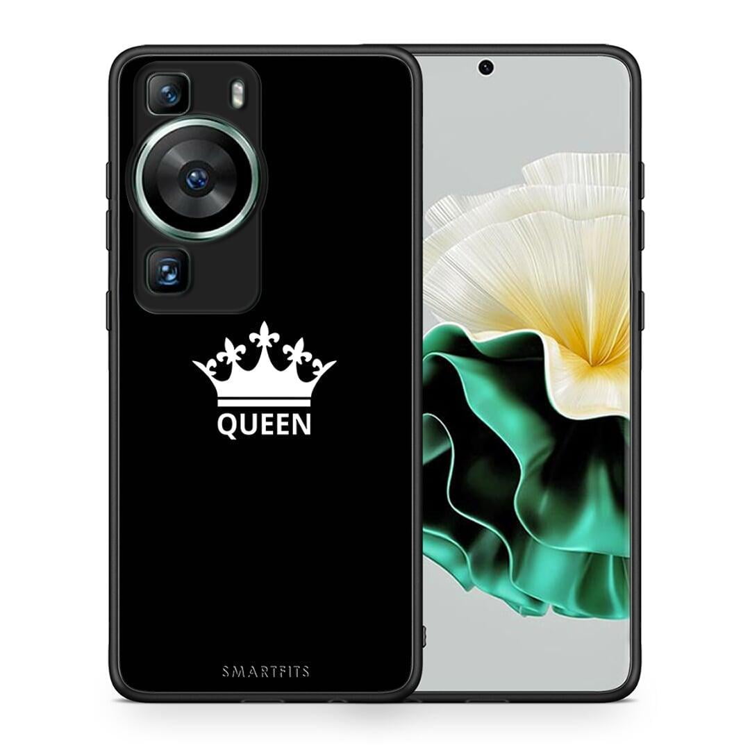 Θήκη Huawei P60 Valentine Queen από τη Smartfits με σχέδιο στο πίσω μέρος και μαύρο περίβλημα | Huawei P60 Valentine Queen Case with Colorful Back and Black Bezels