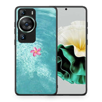 Thumbnail for Θήκη Huawei P60 Water Flower από τη Smartfits με σχέδιο στο πίσω μέρος και μαύρο περίβλημα | Huawei P60 Water Flower Case with Colorful Back and Black Bezels