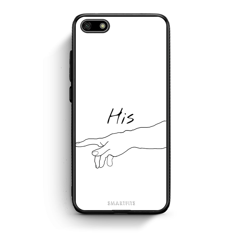 Huawei Y5 2018 Aeshetic Love 2 Θήκη Αγίου Βαλεντίνου από τη Smartfits με σχέδιο στο πίσω μέρος και μαύρο περίβλημα | Smartphone case with colorful back and black bezels by Smartfits