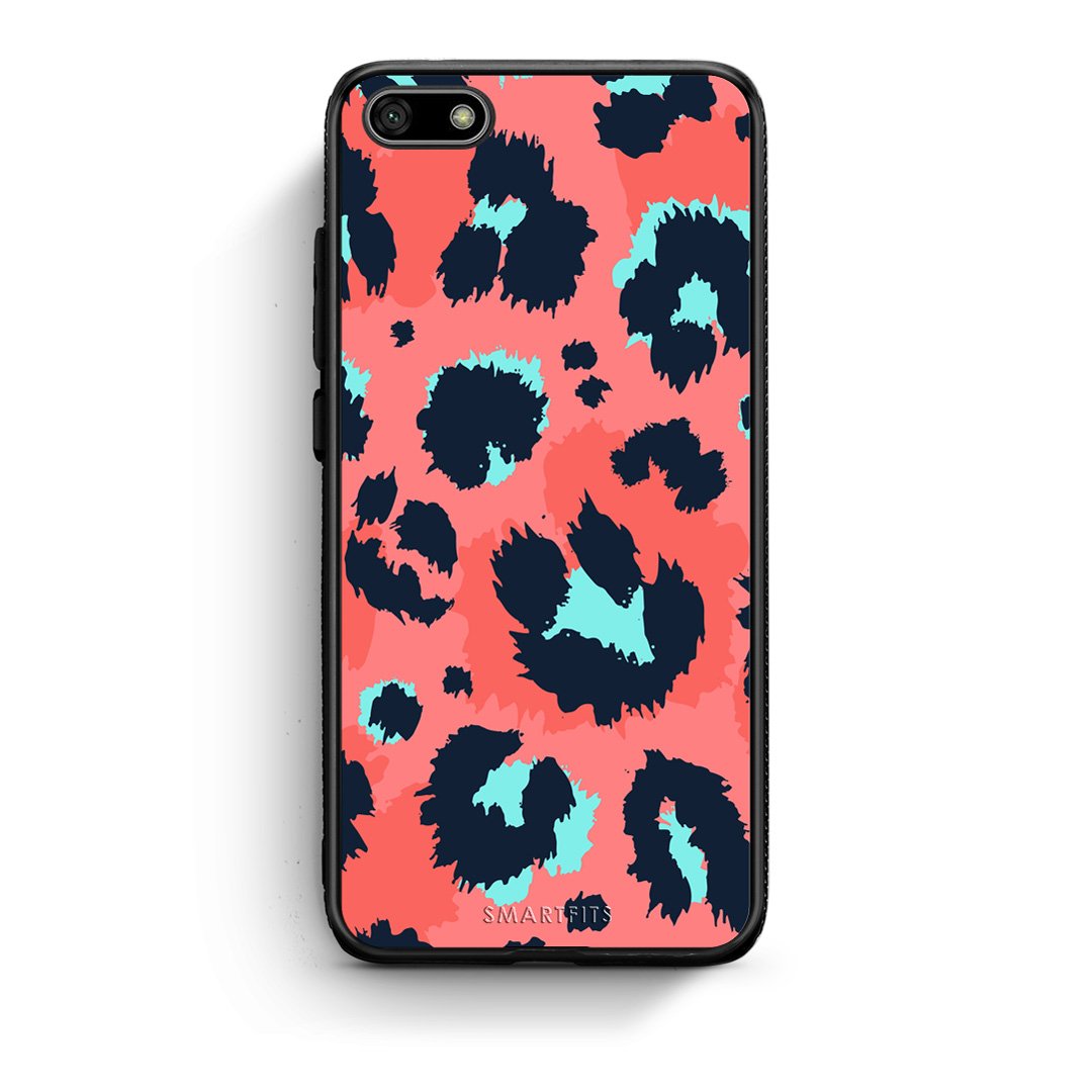 22 - Huawei Y5 2018 Pink Leopard Animal case, cover, bumper