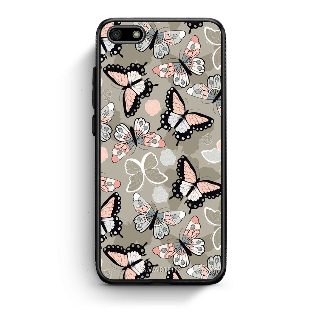 135 - Huawei Y5 2018 Butterflies Boho case, cover, bumper