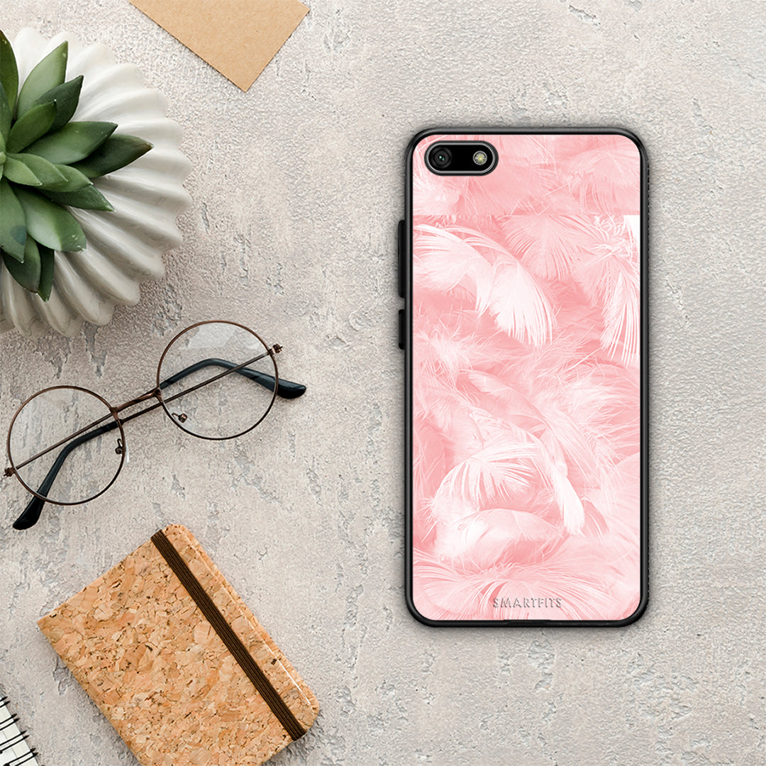 Boho Pink Feather - Huawei Y5 2018 / Honor 7S case