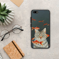Thumbnail for Cat Goldfish - Huawei Y5 2018 / Honor 7S θήκη
