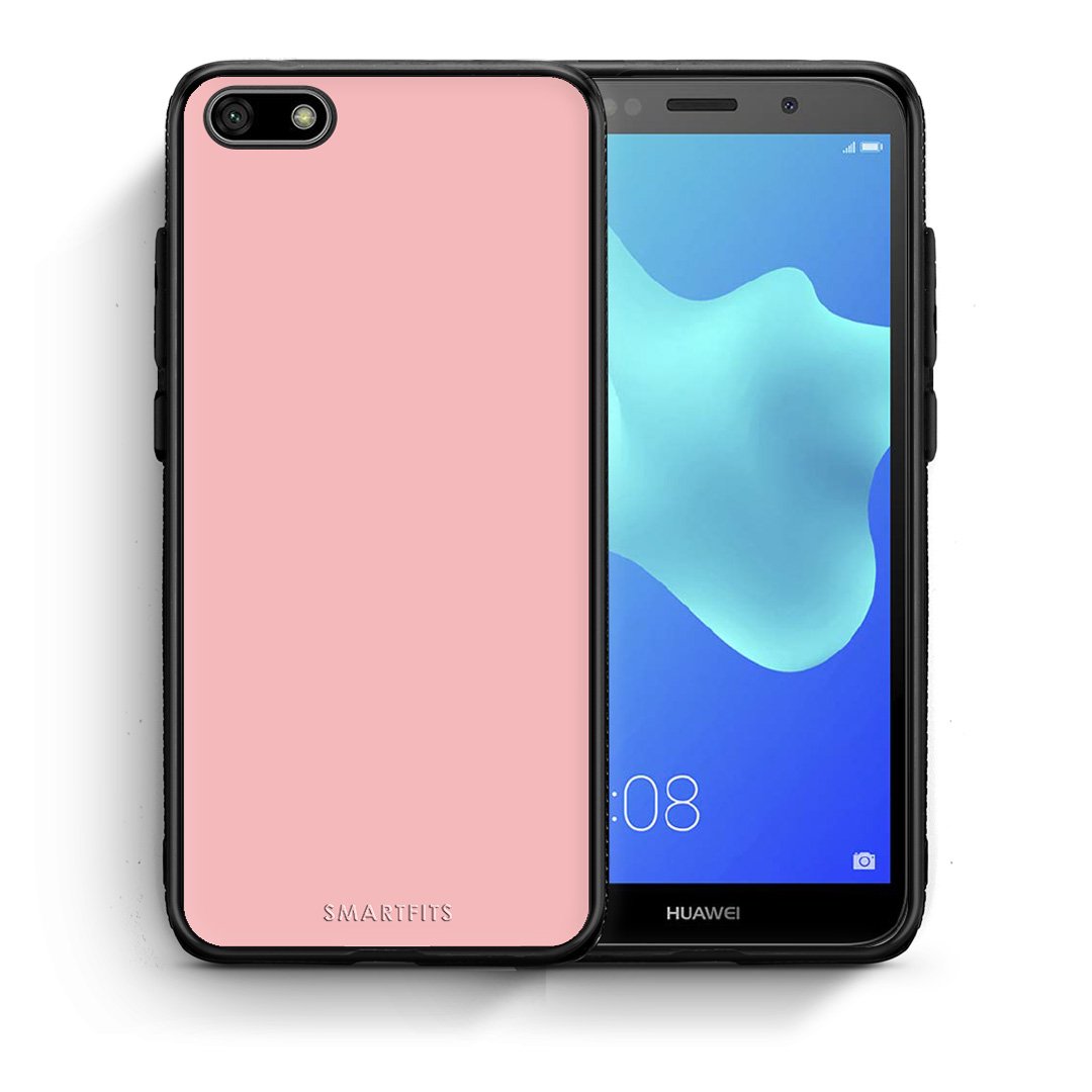 Θήκη Huawei Y5 2018/Honor 7S Nude Color από τη Smartfits με σχέδιο στο πίσω μέρος και μαύρο περίβλημα | Huawei Y5 2018/Honor 7S Nude Color case with colorful back and black bezels
