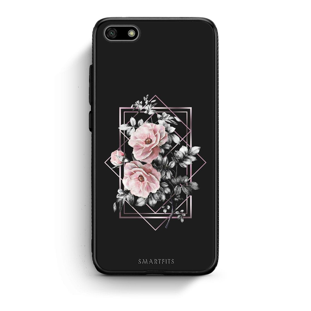 4 - Huawei Y5 2018 Frame Flower case, cover, bumper
